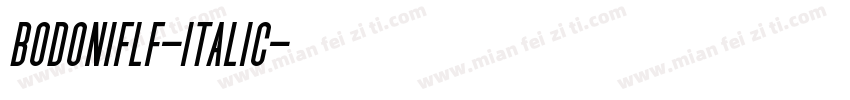 bodoniflf-italic字体转换