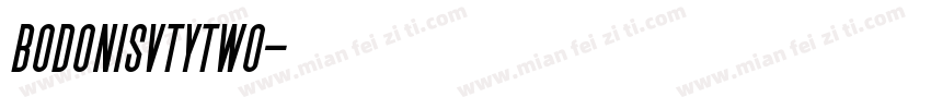 bodonisvtytwo字体转换