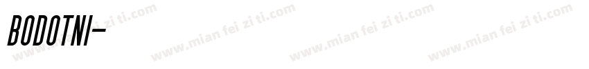 bodotni字体转换
