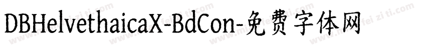 DBHelvethaicaX-BdCon字体转换