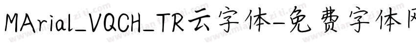 MArial_VQCH_TR云字体字体转换
