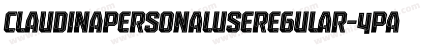 ClaudinaPersonalUseRegular-4pA4字体转换