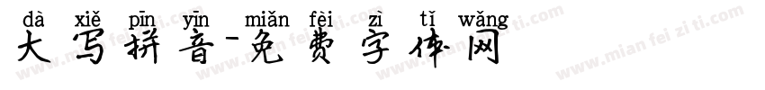 大写拼音字体转换
