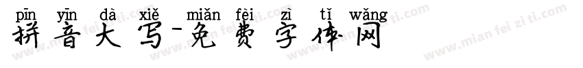 拼音大写字体转换