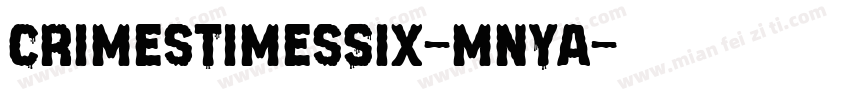 CrimesTimesSix-mnYa字体转换