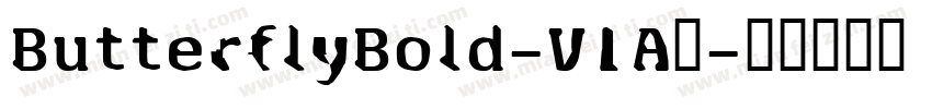 ButterflyBold-V1A0字体转换