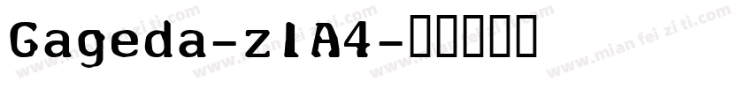 Gageda-z1A4字体转换