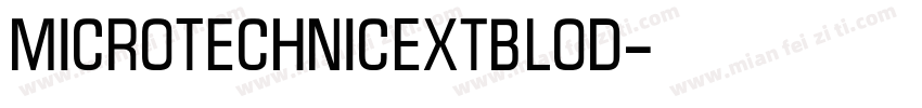 MicroTechnicExtBlod字体转换