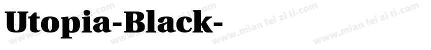 Utopia-Black字体转换