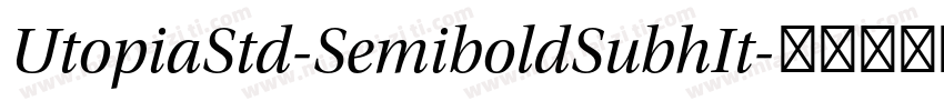 UtopiaStd-SemiboldSubhIt字体转换
