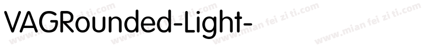 VAGRounded-Light字体转换