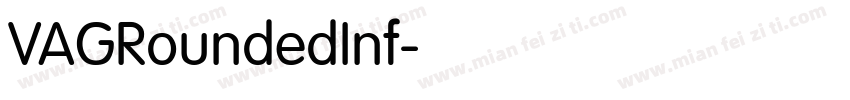 VAGRoundedInf字体转换