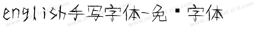 english手写字体字体转换