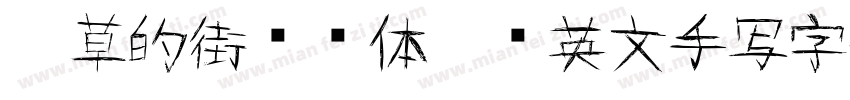 潦草的街头墙体涂鸦英文手写字体字体转换