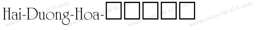 Hai-Duong-Hoa字体转换