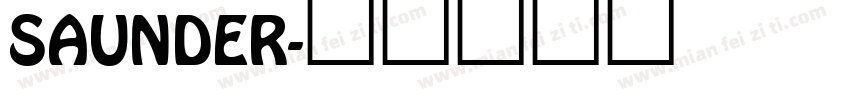 Saunder字体转换