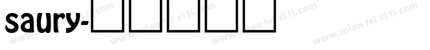 saury字体转换