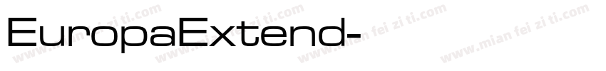 EuropaExtend字体转换