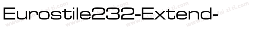 Eurostile232-Extend字体转换