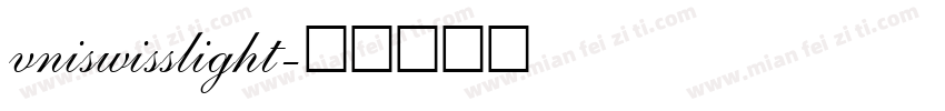 vniswisslight字体转换