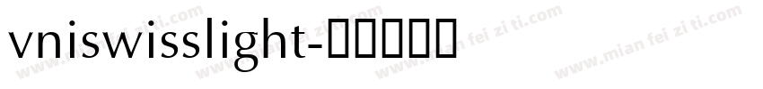 vniswisslight字体转换