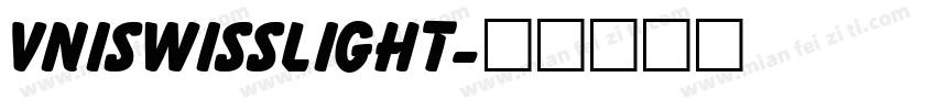 vniswisslight字体转换