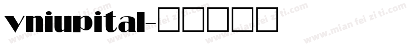 vniupital字体转换