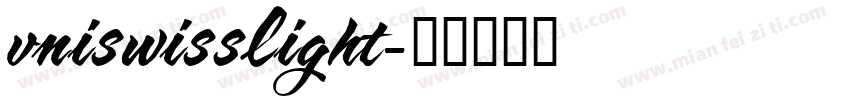 vniswisslight字体转换
