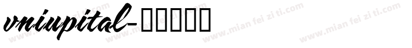 vniupital字体转换