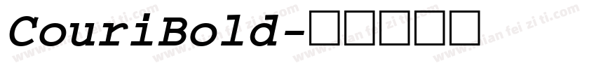 CouriBold字体转换