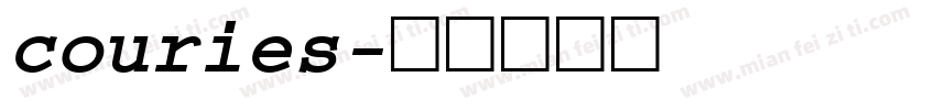 couries字体转换