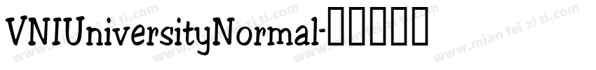 VNIUniversityNormal字体转换