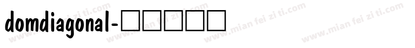 domdiagonal字体转换