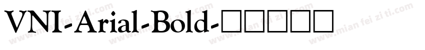 VNI-Arial-Bold字体转换