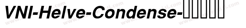 VNI-Helve-Condense字体转换