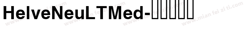 HelveNeuLTMed字体转换