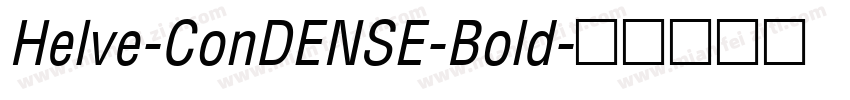 Helve-ConDENSE-Bold字体转换