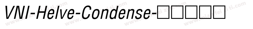 VNI-Helve-Condense字体转换