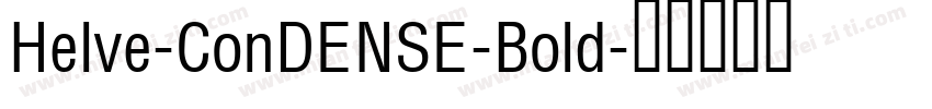 Helve-ConDENSE-Bold字体转换