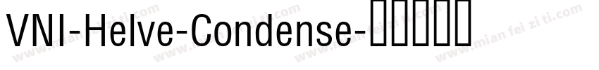 VNI-Helve-Condense字体转换
