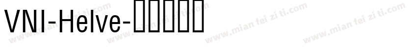 VNI-Helve字体转换