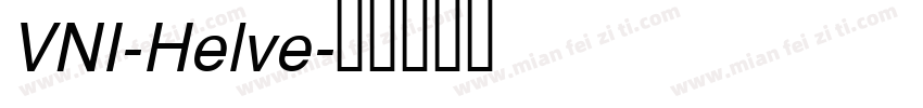 VNI-Helve字体转换
