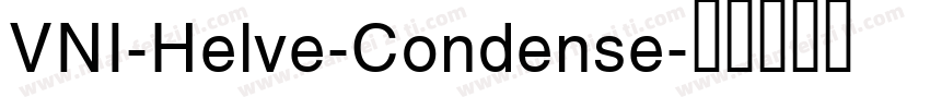 VNI-Helve-Condense字体转换