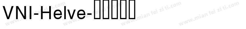 VNI-Helve字体转换