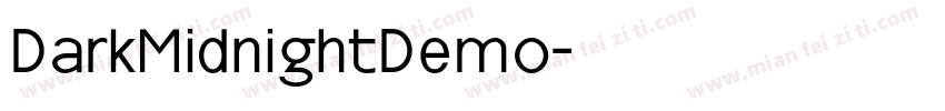 DarkMidnightDemo字体转换