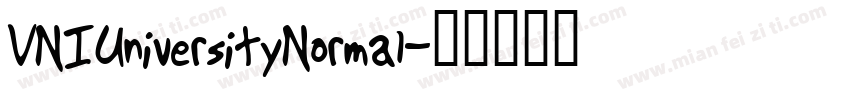 VNIUniversityNormal字体转换