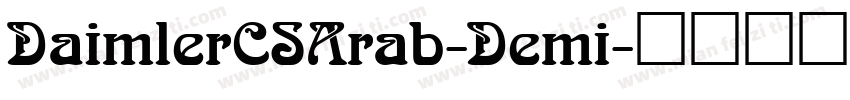DaimlerCSArab-Demi字体转换
