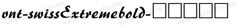 vnt-swissExtremebold字体转换