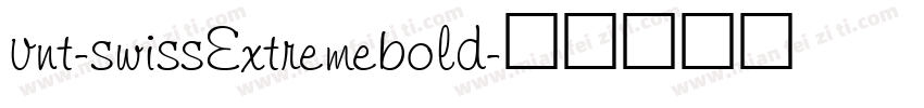 vnt-swissExtremebold字体转换