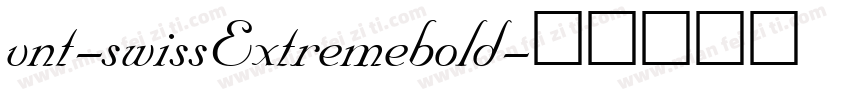 vnt-swissExtremebold字体转换